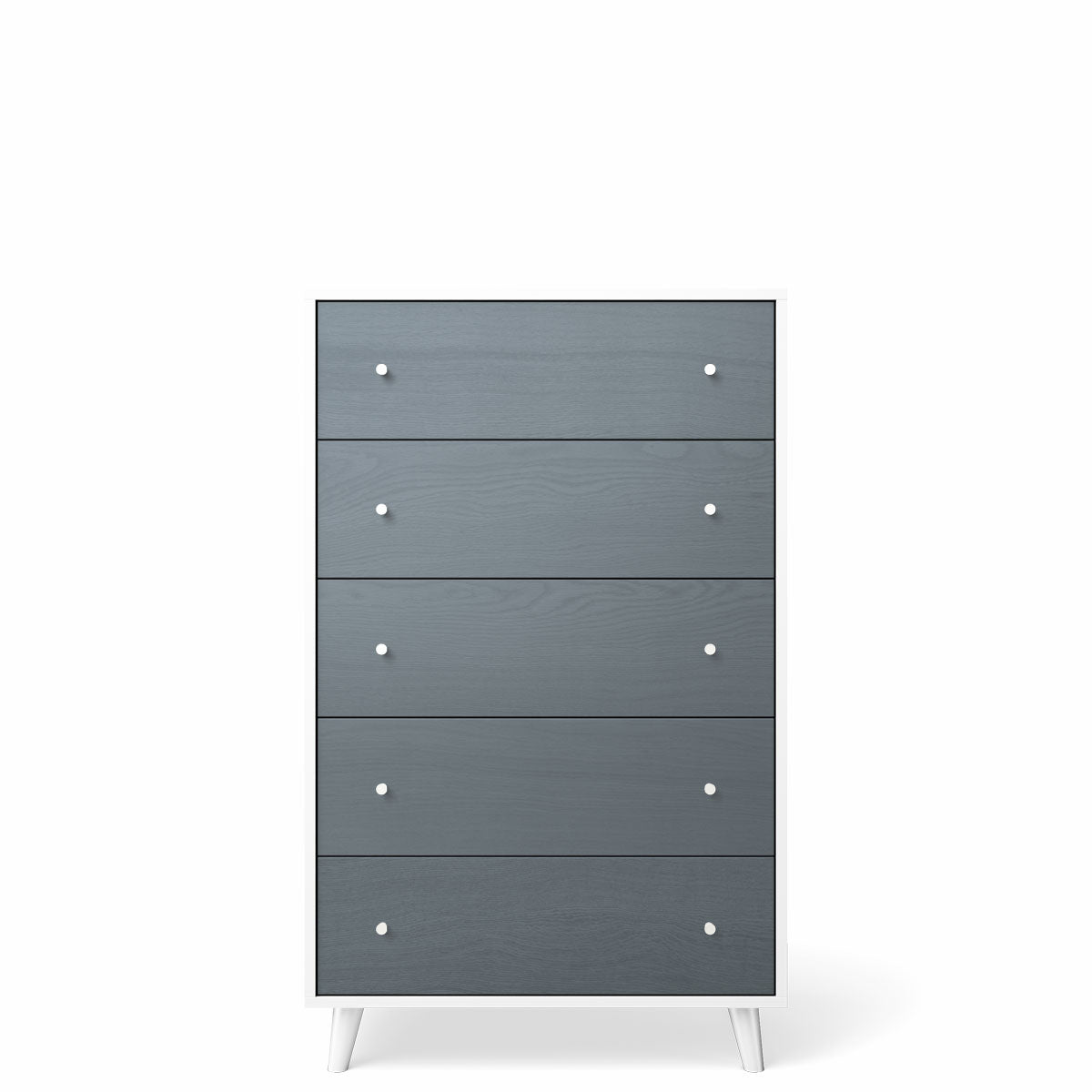 Comodă Înaltă New York din Lemn Masiv cu 5 Sertare