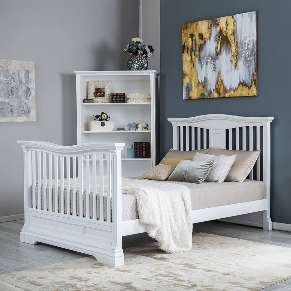 Pat Dormitor Imperio din Lemn Masiv Spate cu Baluștri