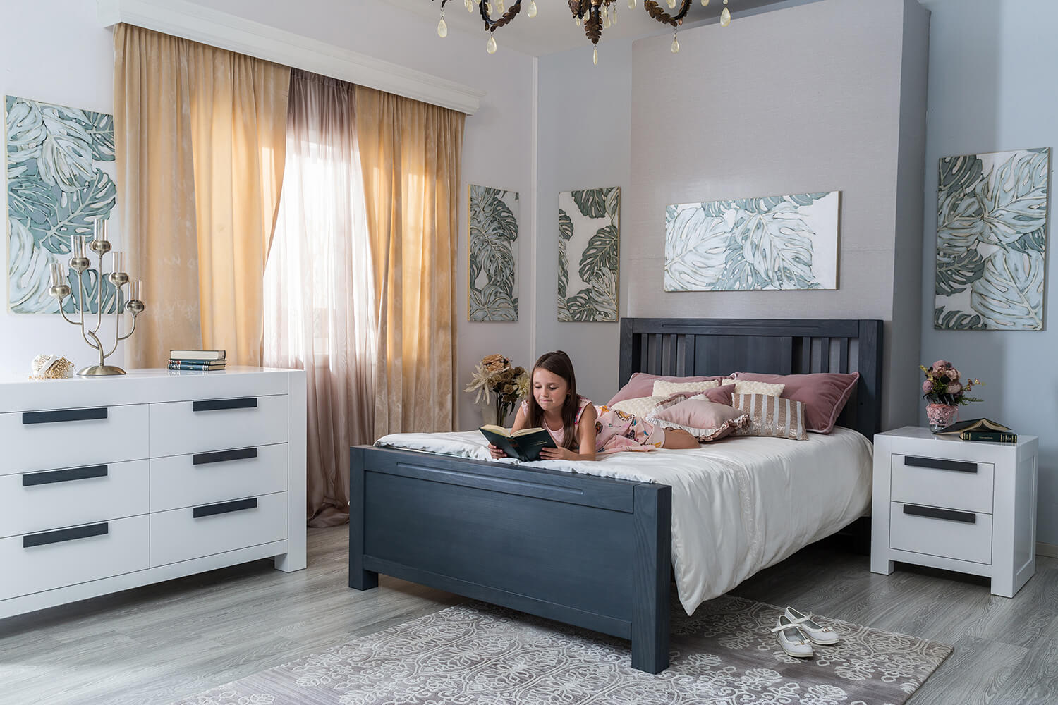 Pat Dormitor Ventianni (160x200) din Lemn Masiv