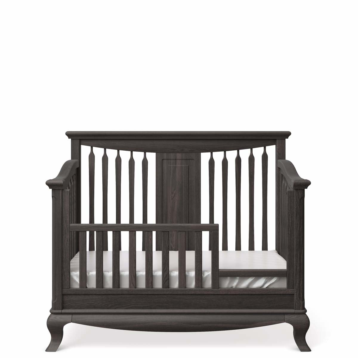 Pătuț Convertibil Antonio cu Baluștri din Lemn Masiv