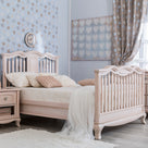 Patut convertibil Cleopatra cu spate balustrii