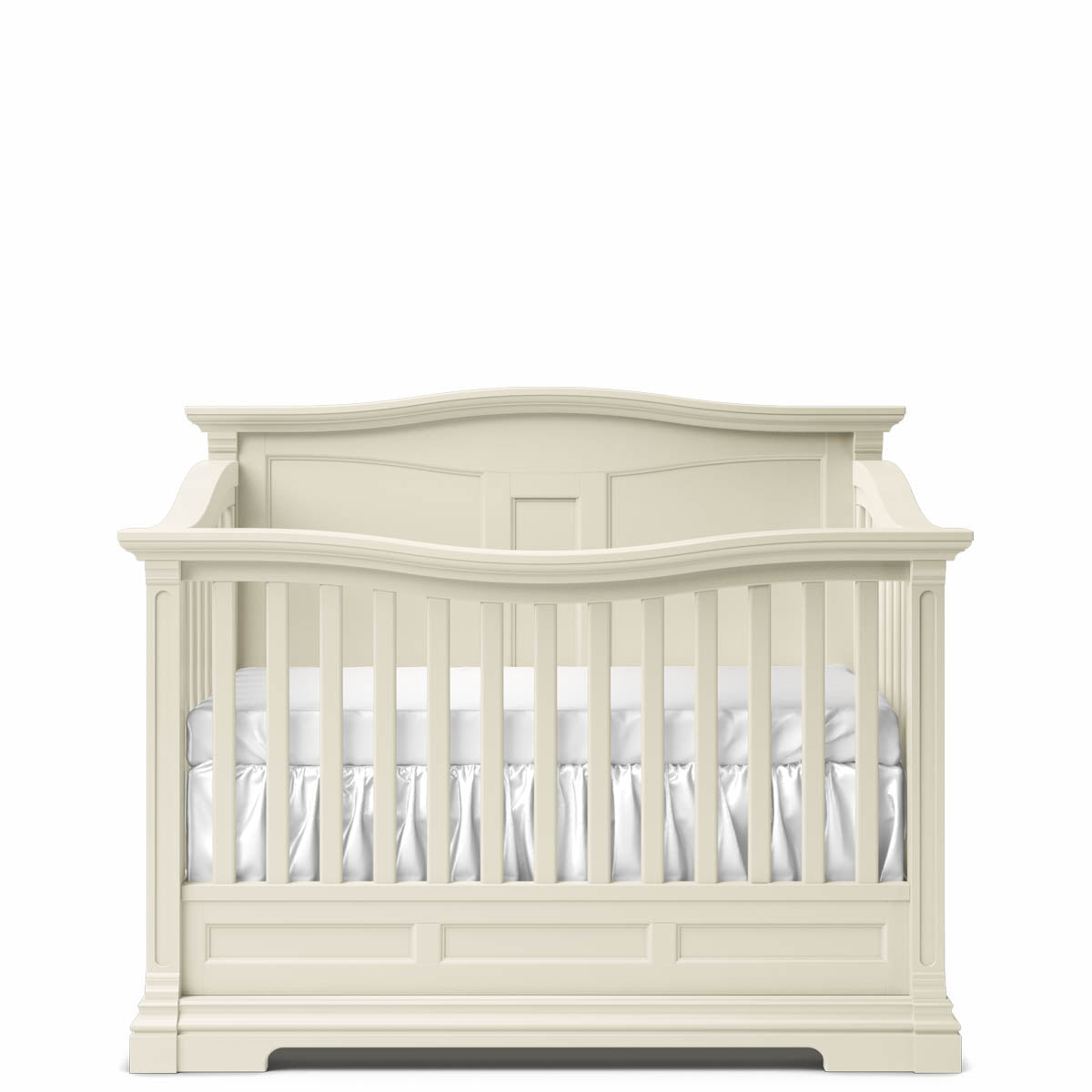 Pătuț Convertibil 4-în-1 Imperio cu Spate Plin din Lemn Masiv