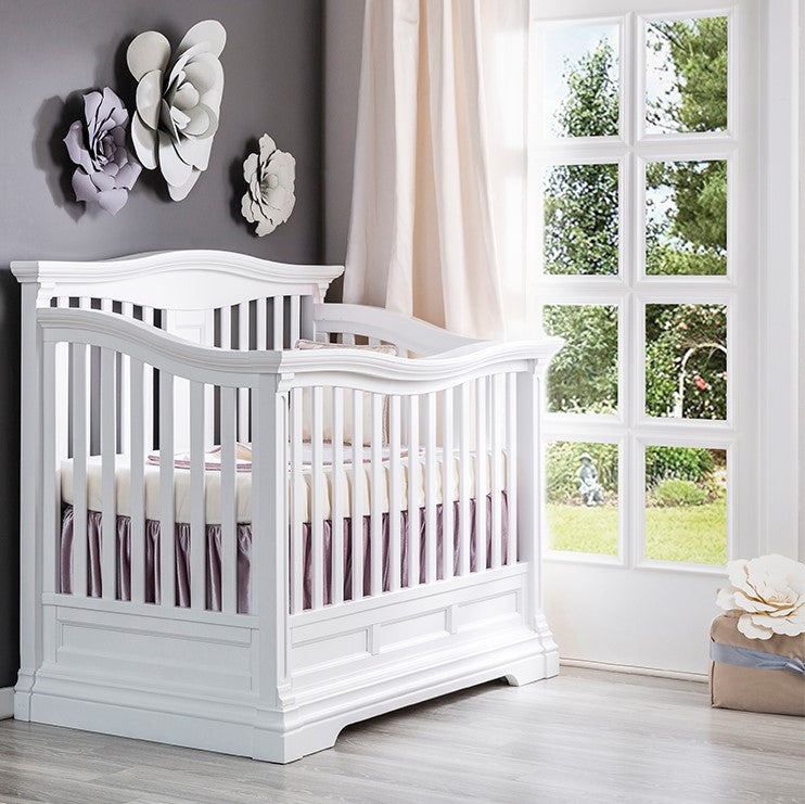 Pătuț Convertibil Imperio din Lemn Masiv cu Baluștri