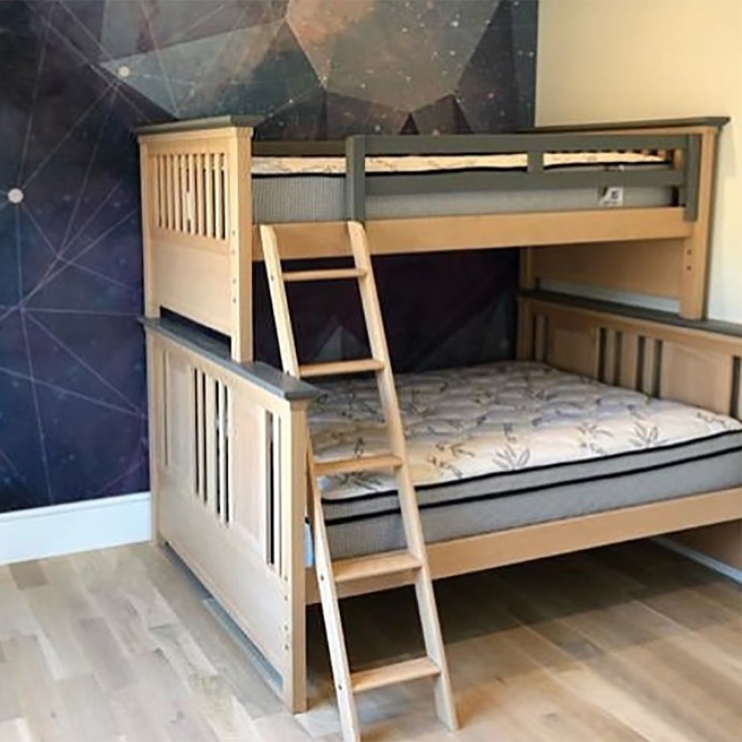 Pat Supraetajat Karisma Full/Twin din Lemn Masiv Convertibil în 2 Paturi Separate