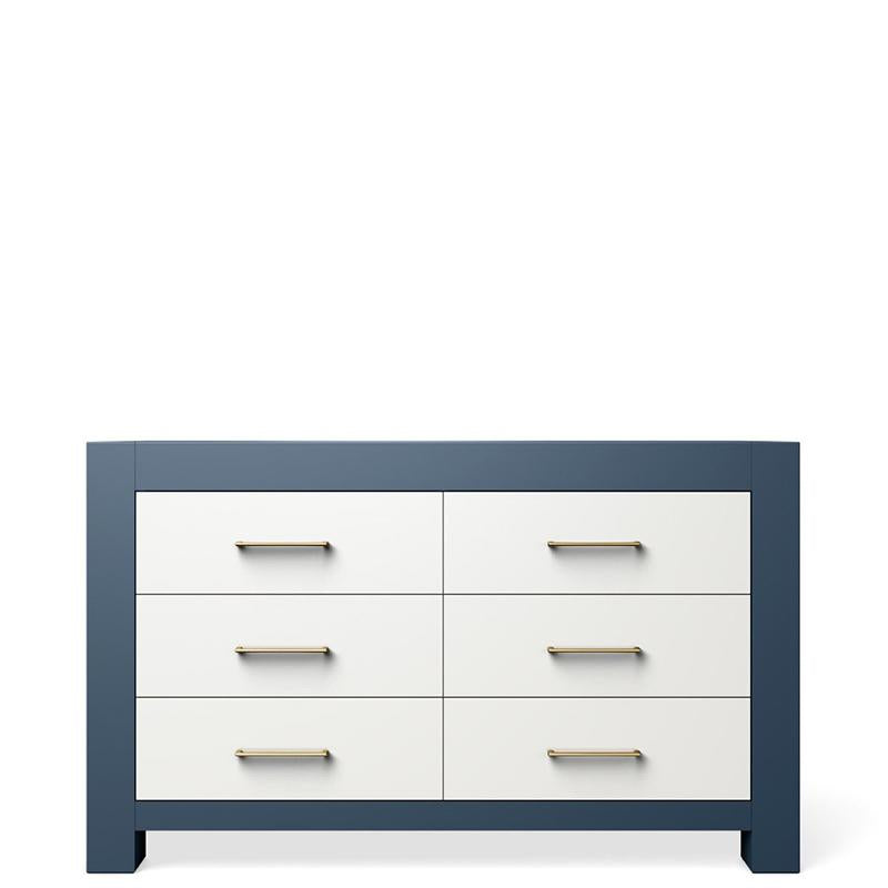 Comodă Dublă Ventianni din Lemn Masiv cu 6 Sertare