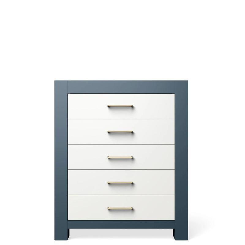 Comodă Înaltă Ventianni din Lemn Masiv cu 5 Sertare