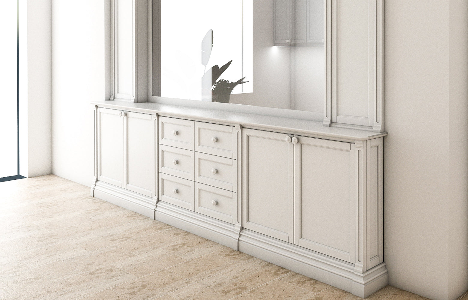 Mobilier de hol din lemn masiv la comandă