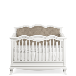 Patut convertibil Cleopatra cu panou tapitat