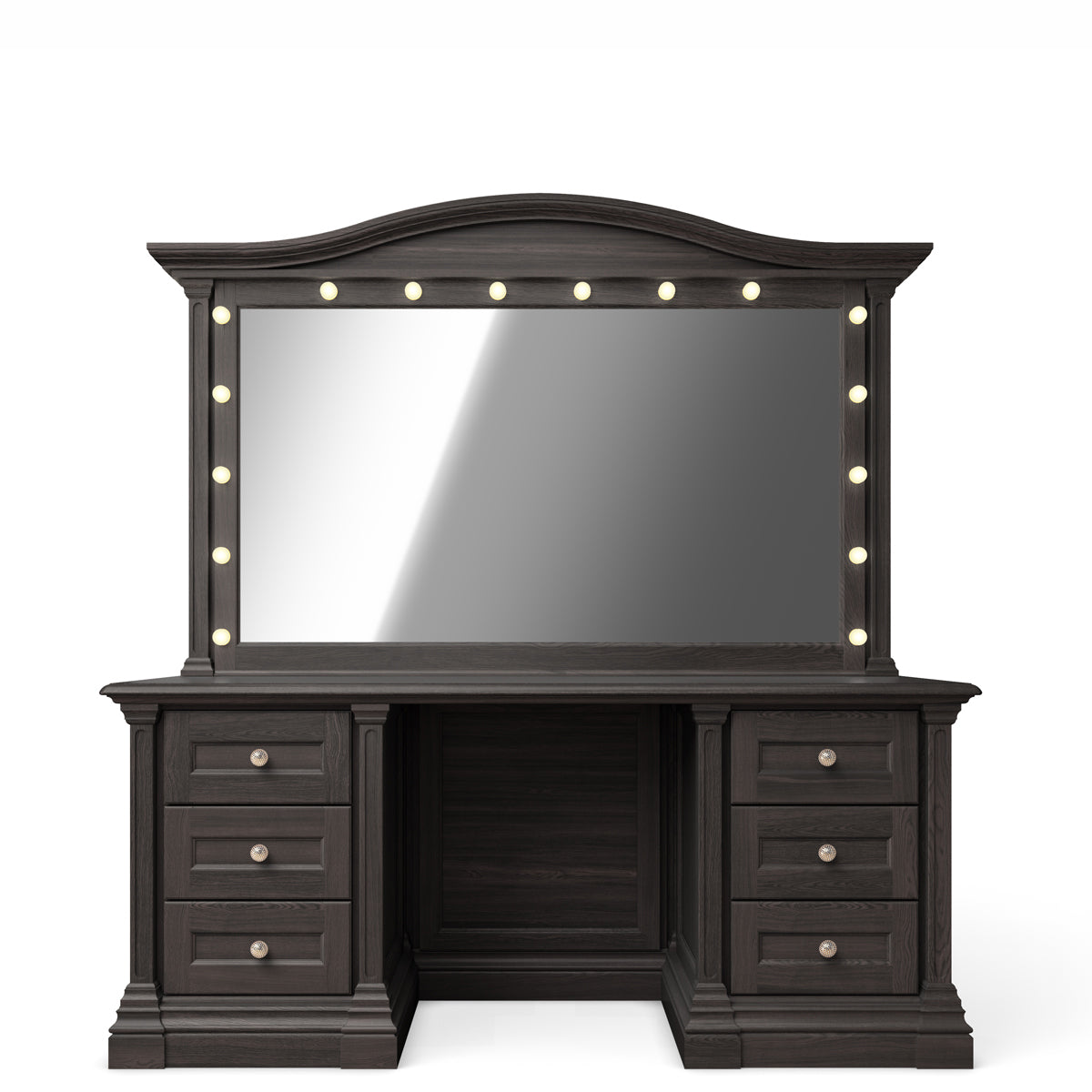 Toaletă de Machiaj Imperio din Lemn Masiv cu 6 sau 7 Sertare